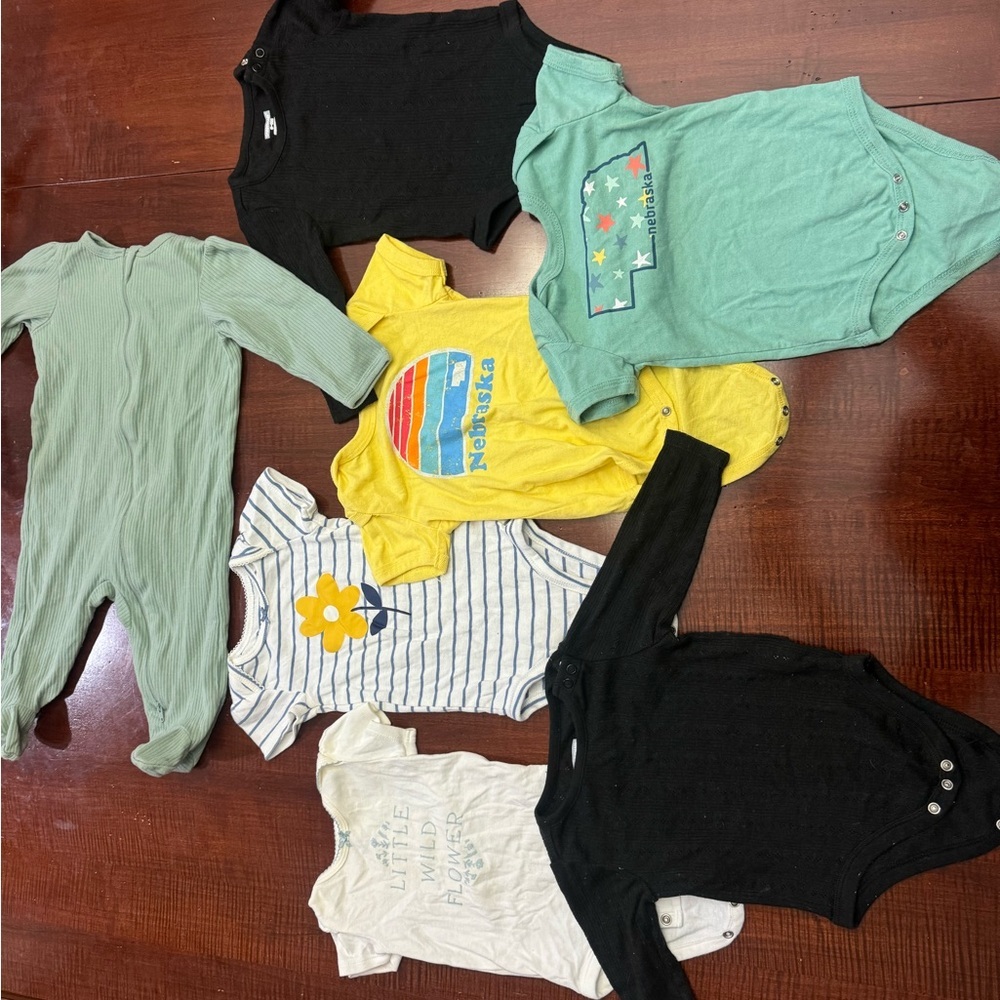 Assorted Baby Onesies and Romper Set